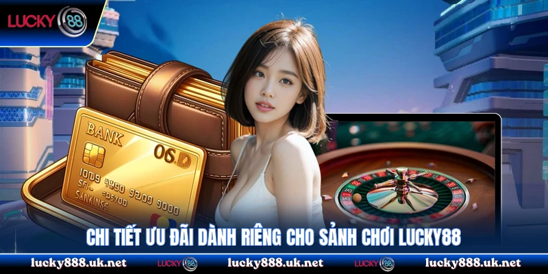 Chi tiết ưu đãi dành riêng cho sảnh chơi Lucky88
