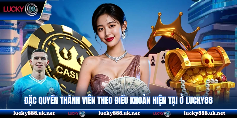 Đặc quyền thành viên theo điều khoản hiện tại ở Lucky88